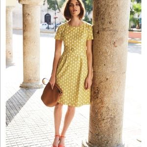 Boden Sierra Textured Fit & Flare Dress ~~ Size 10R